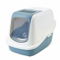 Savic Nestor Cat Litter Box -Zooplus Sales Shop 108496 pla savic katzentoilette nestor earthblue hs 01 7