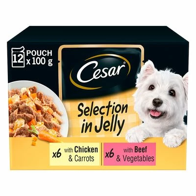 Cesar Pouches Deliciously Fresh Selection In Jelly Saver Packs