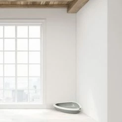 Savic Rincon Corner Litter Tray With Border -Zooplus Sales Shop 144796 savic rincon ecktoilette rand grauwhite cat hs 05 4