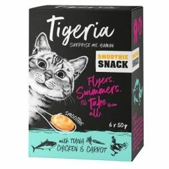 Tigeria Smoothie Snacks Saver Pack 24 X 50g 16 Tigeria Smoothie Snacks Saver Pack 24 X 50g -Zooplus Sales Shop 149501 pla tigeria smothie tunachickencarrot 6x50g 5