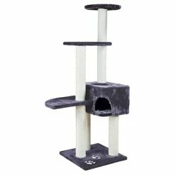 Trixie Alicante Cat Tree -Zooplus Sales Shop 14990 PLA Trixie Alicante Kratzbaum anthrazit 1
