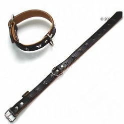 Heim Leather Dog Collar - Stars -Zooplus Sales Shop 160891 heim lederhalsband stars1 1