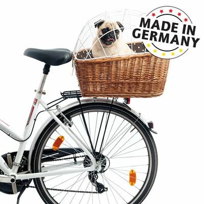 Aumüller Bicycle Basket With Protective Wire For Luggage Rack