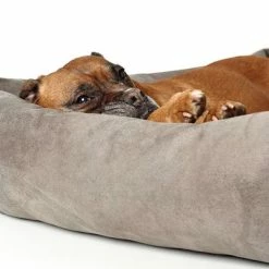 Hunter Bologna Dog Sofa - Stone -Zooplus Sales Shop 163796 hunter hundesofa bologna stein dog 90x70cm hs 04 4