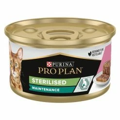 24 X 85g Purina Pro Plan Wet Cat Food - 20 + 4 Free!* -Zooplus Sales Shop 171796 pla proplancat sterilised salmon 85g hs 01 0