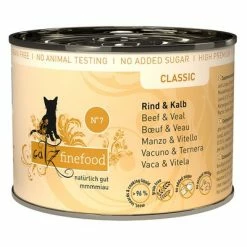 Catz Finefood Can 6 X 200g -Zooplus Sales Shop 172197 pla petsnature catzfinefood rindkalb 200g 1 jpg 3
