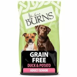 Burns Free From Adult Dry Dog Food – Duck & Potato