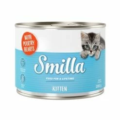 Smilla Kitten Saver Pack 12 X 200g -Zooplus Sales Shop 1 smilla kitten poultry hearts 200g 1000x1000 3