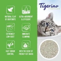 Tigerino Special Edition / Premium Cat Litter – Fresh Cut Grass -Zooplus Sales Shop 1 tigerino boards benefits premium freshgrass en 1000x1000 0