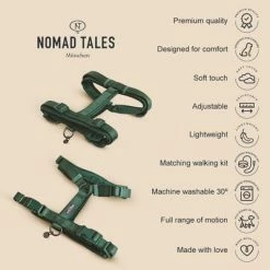 Nomad Tales Blush Harness - Emerald -Zooplus Sales Shop 2022 12 nomadtales usps harnessblush 1000x1000 uk 7
