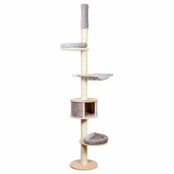 Natural Paradise Ceiling Cat Tree - Magnolia -Zooplus Sales Shop 203826 natural paradise deckenspanner magnolia hellgrau hs 03 1