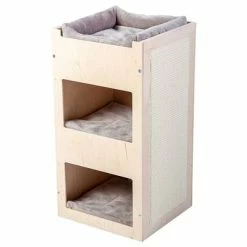 Natural Paradise Scratching Barrel - Daisy -Zooplus Sales Shop 203827 naturalparadise kratztonne daisy hellgrau hs 02 3