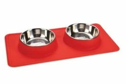 Karlie Stainless Steel Silicone Dex Diner Set Dog Bowl 12 Karlie Stainless Steel Silicone Dex Diner Set Dog Bowl -Zooplus Sales Shop 209002 pla karlie dinerset silikon dex rot hs 01 8