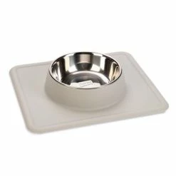 Karlie Stainless Steel Silicone Dex Dog Bowl -Zooplus Sales Shop 209197 pla karlie edelstahlnapf silikon dex hellgrau hs 01 3