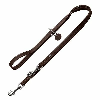 HUNTER Aalborg Adjustable Lead – Dark Brown
