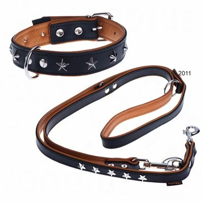 Heim Leather Lead & Collar Set - Stars 4 Heim Leather Lead & Collar Set - Stars - Image 2