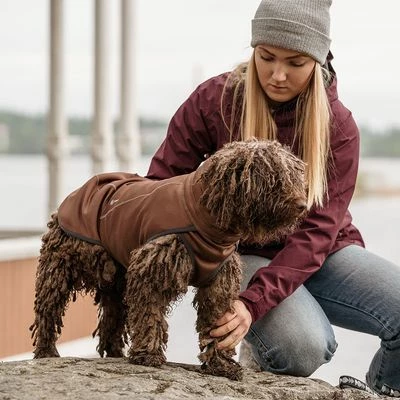 Hurtta Bare Softshell Dog Coat - Chocolate - Image 5