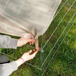 Kerbl Luxus Metal Run With Pitched Roof -Zooplus Sales Shop 248789 freilaufgehege 4eck spitz 2 7