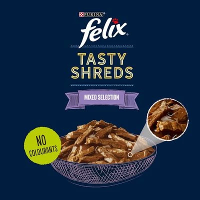 Felix Tasty Shreds Jumbo Pack 80 X 80g 5 Felix Tasty Shreds Jumbo Pack 80 X 80g - Image 3