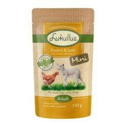 Lukullus Natural Adult Mini Grain-free Pouches Saver Pack 24 X 150g -Zooplus Sales Shop 264996 pla luk mini poultrylamb 6x150g 6