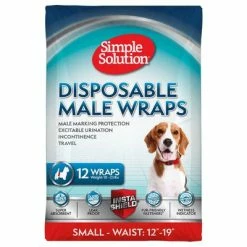 Simple Solution Disposable Diaper For Male Dogs -Zooplus Sales Shop 265996 pla simplesolution disposable male wrap small hs 01 0