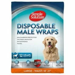 Simple Solution Disposable Diaper For Male Dogs -Zooplus Sales Shop 265998 pla simplesolution disposable male wrap large hs 01 0