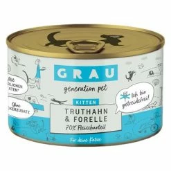 GRAU Gourmet Kitten Grain-Free Multipack -Zooplus Sales Shop 268303 pla grau kitten getreidefrei truthahn forelle 200g hs 01 0
