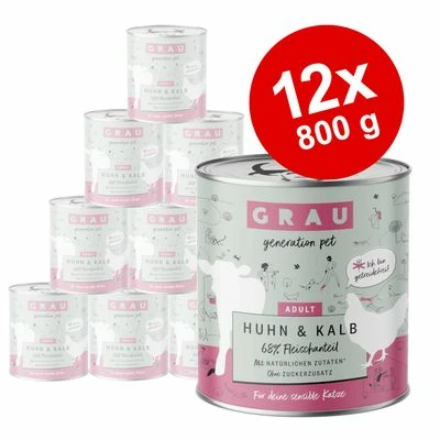 GRAU Gourmet Adult Grain-Free Saver Pack 12 X 800g