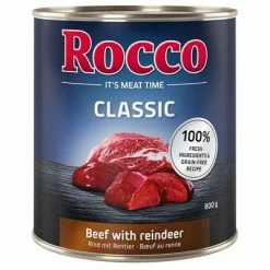 Rocco Classic Saver Pack 24 X 800g -Zooplus Sales Shop 28018 pla megapack rocco classic rindrentier 800g hs 01 2