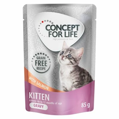 Concept For Life Kitten Salmon Grain-Free - In Gravy