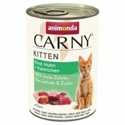 Animonda Carny Kitten 12 X 400g -Zooplus Sales Shop 311597 pla carny kitten rind huhn kaninchen 400g hs 01 9