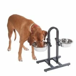U-Shaped Dog Bowl Stand With Stainless Steel Bowls -Zooplus Sales Shop 313525 u hundebar 05 dsc9197 9