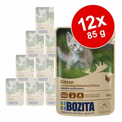 Bozita Morsels In Sauce Kitten 12 X 85 G 3 Bozita Morsels In Sauce Kitten 12 X 85 G