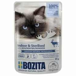 Bozita Morsels In Sauce Indoor & Sterilised 12 X 85 G -Zooplus Sales Shop 332596 pla bozita happchen sosse indoor sterilised rentier 85g hs 01 4