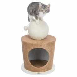 Trixie Cave With Scratching Ball -Zooplus Sales Shop 333298 trixie hoehle kratzball hs 04 4