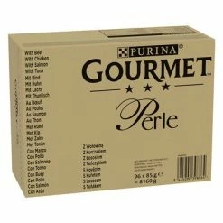 Gourmet Perle Pouches Mixed Mega Pack 96 X 85g 12 Gourmet Perle Pouches Mixed Mega Pack 96 X 85g -Zooplus Sales Shop 345196 pla megapack gourmet perle rind 96x85g hs 01 2