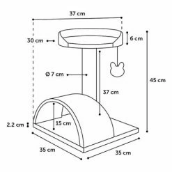 Flamingo Cat Tree Gene -Zooplus Sales Shop 348899 flamingo kratzbaum gene hs 03 2