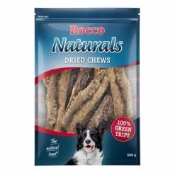 Rocco Natural Chews Mixed Trial Pack - Beef -Zooplus Sales Shop 37550 pla rocco driedchews greentripe 500g 1000x1000 7