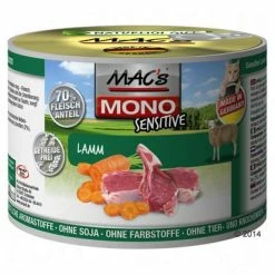MAC's Cat Mono Sensitive Saver Pack 18 X 200g -Zooplus Sales Shop 439881 mac s cat sensitive lamm 200 g 7