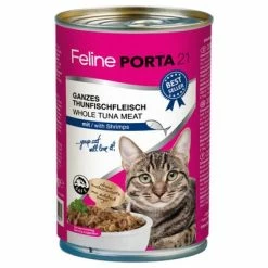 Feline Porta 21 Saver Pack 12 X 400g 12 Feline Porta 21 Saver Pack 12 X 400g -Zooplus Sales Shop 4639 pla felineporta21 tunashrimps 400g 5