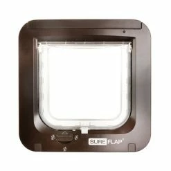 SureFlap Microchip Cat Flap -Zooplus Sales Shop 48142 pla sureflap mikrochip katzenklappe braun hs 01 9