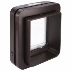 SureFlap Microchip Pet Door -Zooplus Sales Shop 58173 pla sureflap mikrochip haustierklappe brown hs 02 1