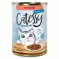 Catessy Chunks In Gravy Or Jelly Saver Pack 24 X 400g -Zooplus Sales Shop 59345 pla catessy jelly salmon 400g 2