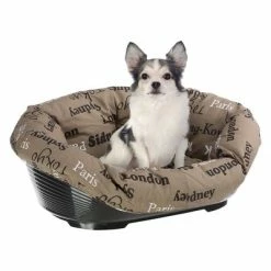 Ferplast Siesta Deluxe Dog Basket - Black -Zooplus Sales Shop 64518 ferplast hundekorbsofa cities hs 07 4