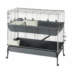Ferplast Vital Rabbit Cage 120 -Zooplus Sales Shop 67196 pla ferplast kaninchenkaefig vital120 2stoeckig large hs 01 9