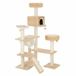 Gingerbread House Cat Tree With Ladder -Zooplus Sales Shop 72124 pla knusperhaeuschen beige fg 9492 3
