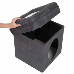 Collapsible Cube Cat Den -Zooplus Sales Shop 75294 foldable cube fg 3686 6