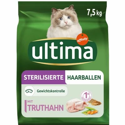 Ultima Sterilised Hairball – Turkey & Barley 3 Ultima Sterilised Hairball – Turkey & Barley