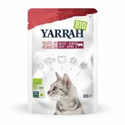Yarrah Organic Fillets In Sauce 14 X 85g -Zooplus Sales Shop 8122 cat pouch beef 85g 8714265000843 0