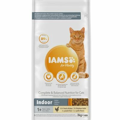 IAMS For Vitality Adult Indoor Fresh Chicken Dry Cat Food 3 IAMS For Vitality Adult Indoor Fresh Chicken Dry Cat Food